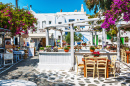 Greek Tavern in Mykonos Island