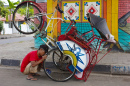 Rickshaw in Yogyakarta, Indonesia