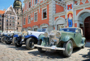 Antique Car Parade in Riga, Latvia