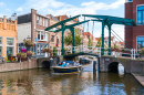Drawbridge in Leiden, Netherlands