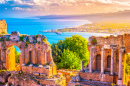 Ruins of Taormina Theater, Sicily