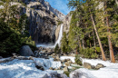 Lower Yosemite Falls at Winter