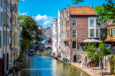 Old Canal in Utrecht, Netherlands